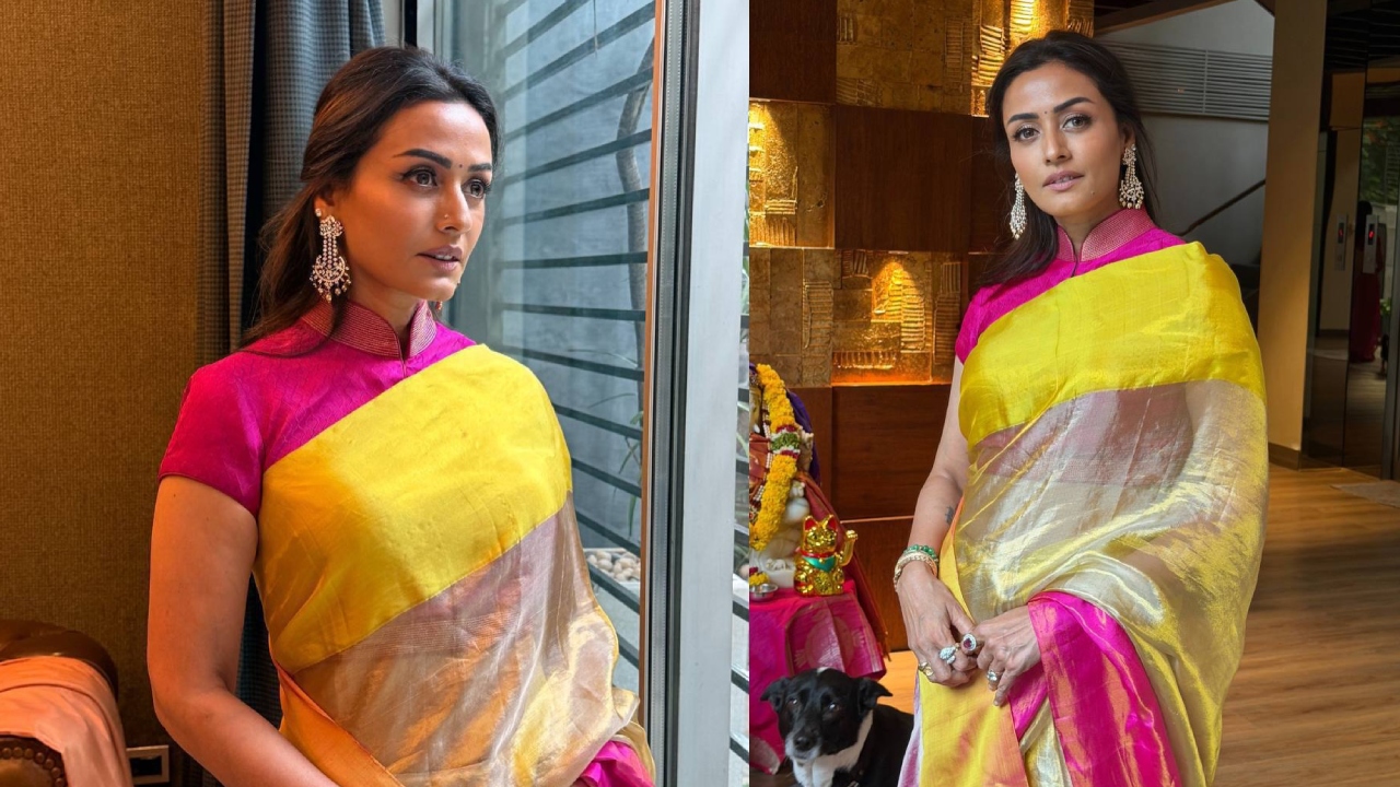 Namrata Shirodkar : ఎల్లో, పింక్ శారీలో సింపుల్‌గా మ‌హేశ్ బాబు భార్య.. న‌మ‌త్రా ఫోటోలు వైర‌ల్‌..