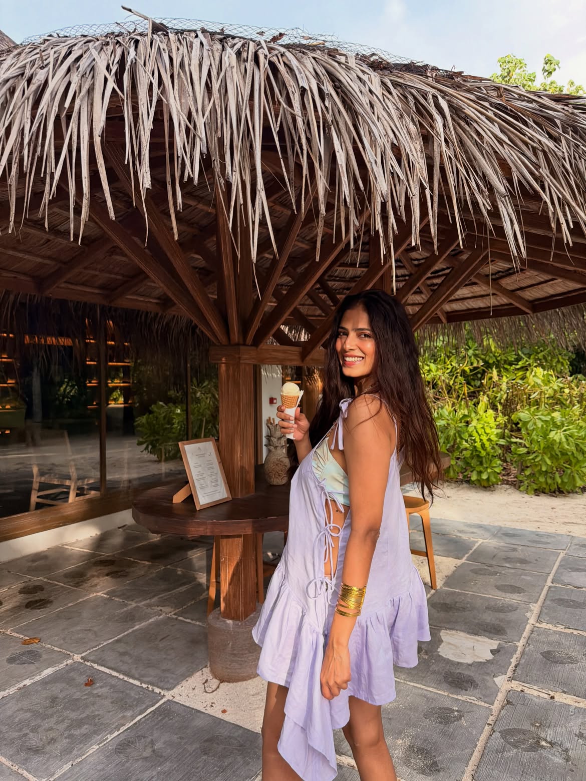 Malavika Mohanan Enjoying Vacation in Maldives