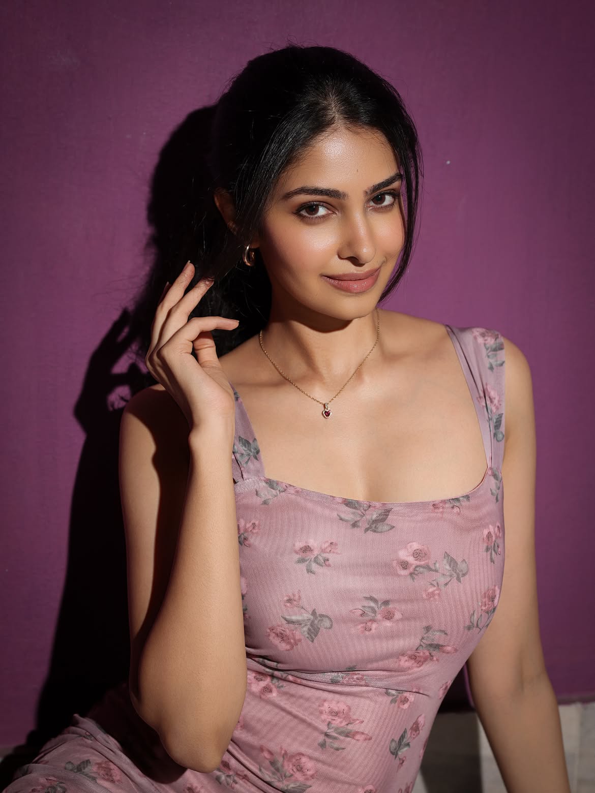 Manasa Varanasi Cute Photos in Long Frock