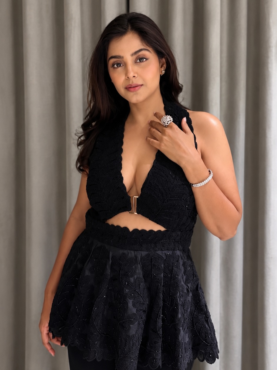 Monaal Gajjar Mesmerizing in Black Dress