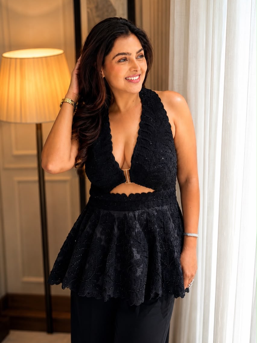 Monaal Gajjar Mesmerizing in Black Dress