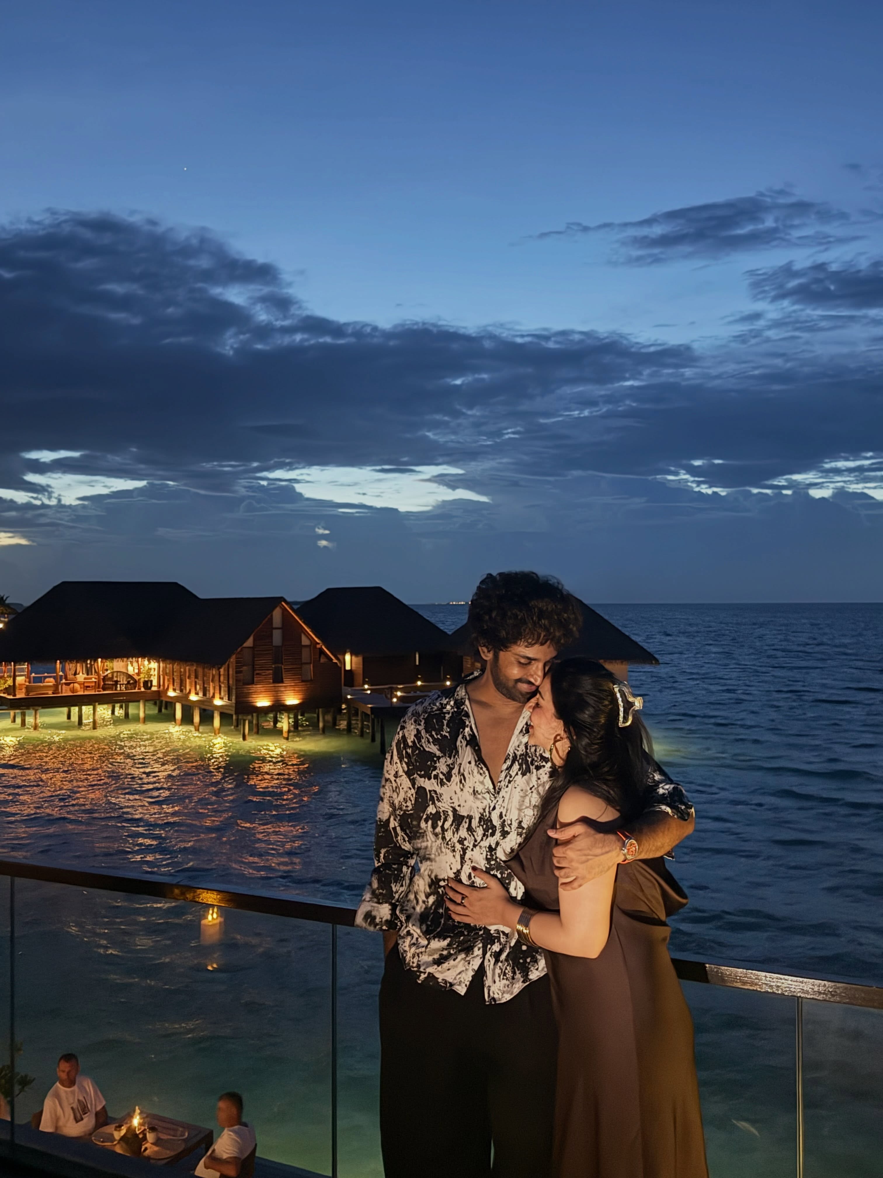 Nikkii Galrani Aadhi Pinishetty Enjoying Maldives Vacation