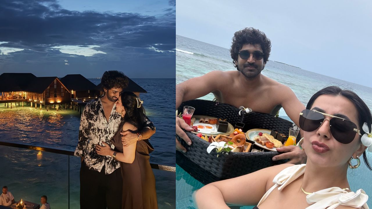Nikkii Galrani Aadhi Pinishetty : భార్యతో కలిసి మాల్దీవ్స్‌లో వెకేషన్ ఎంజాయ్ చేస్తున్న ఆది పినిశెట్టి.. ఫొటోలు..