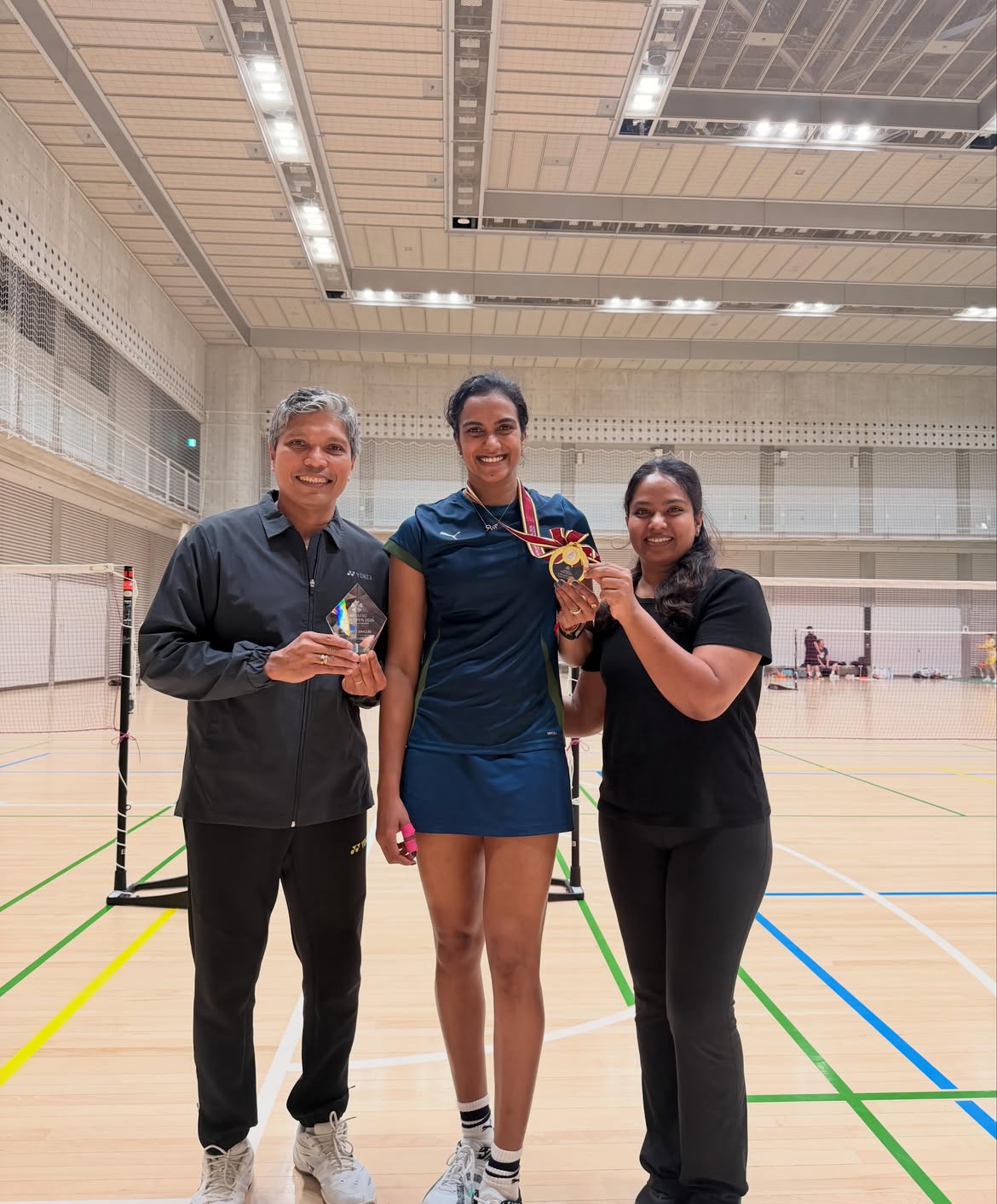 PV Sindhu Shares Photos after Winning Medal