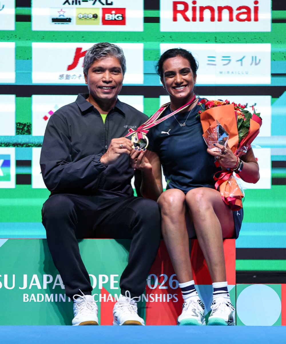 PV Sindhu Shares Photos after Winning Medal