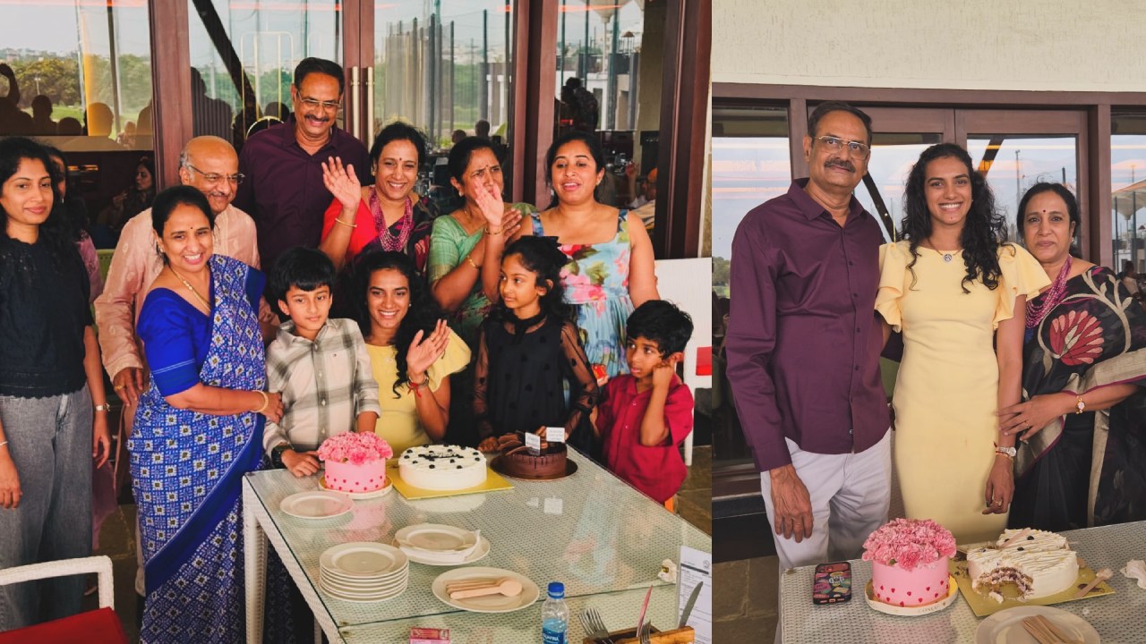PV Sindhu : ఫ్యామిలీతో పీవీ సింధు బర్త్ డే సెలబ్రేషన్స్.. ఫొటోలు.. భర్తను మిస్ అవుతున్నాను అంటూ పోస్ట్..