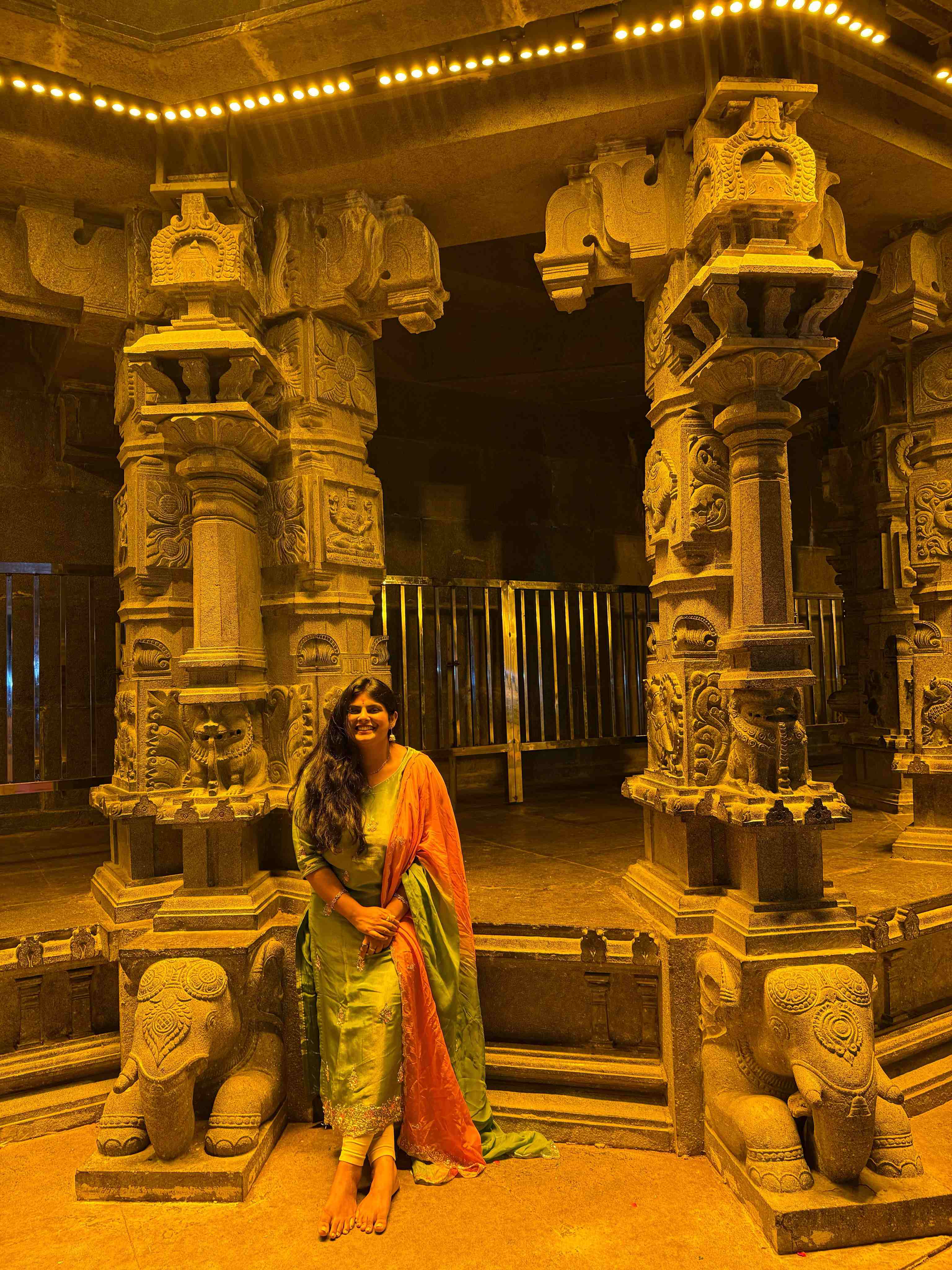 Pavithra Puri in Temple