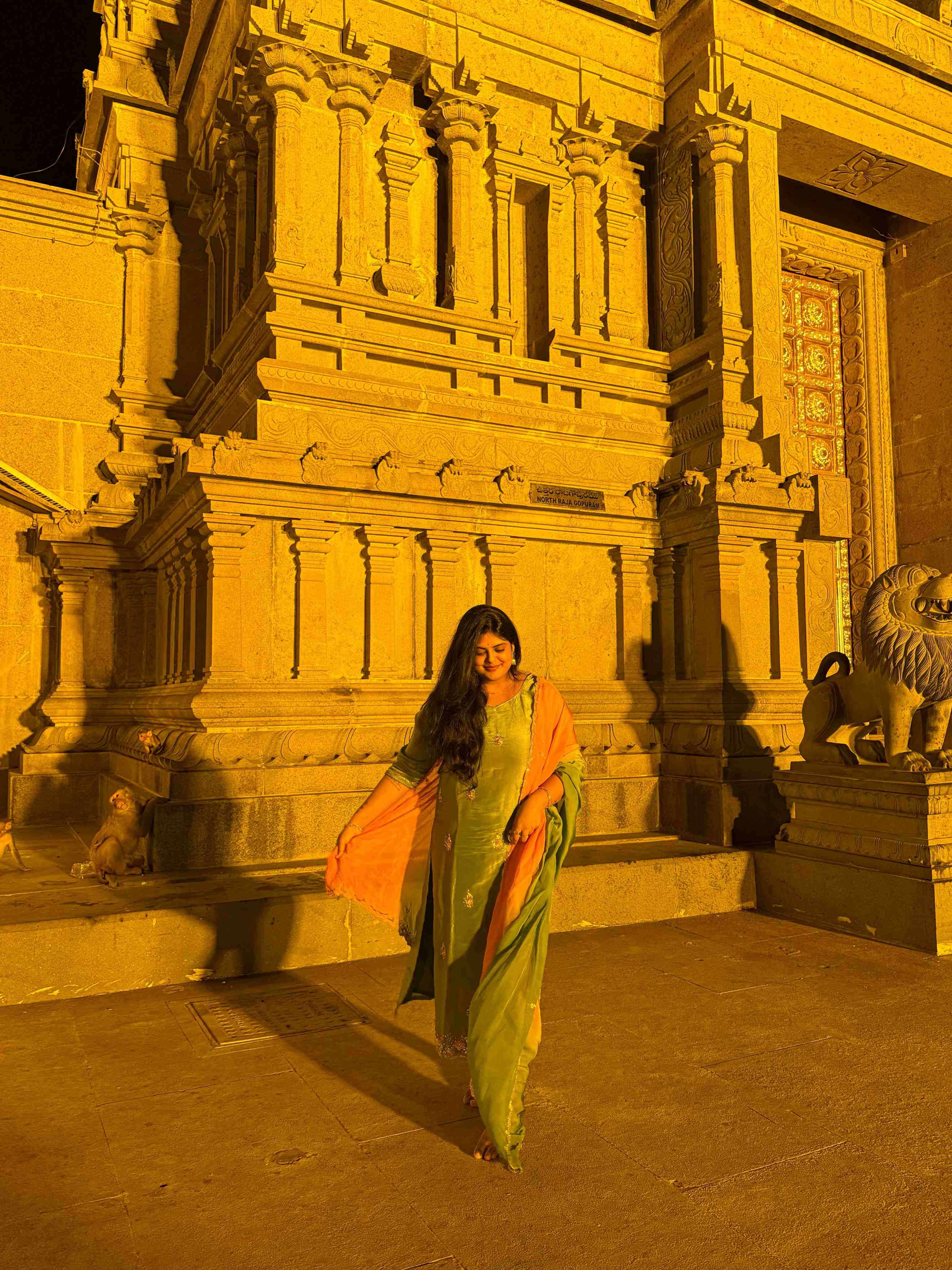 Pavithra Puri in Temple