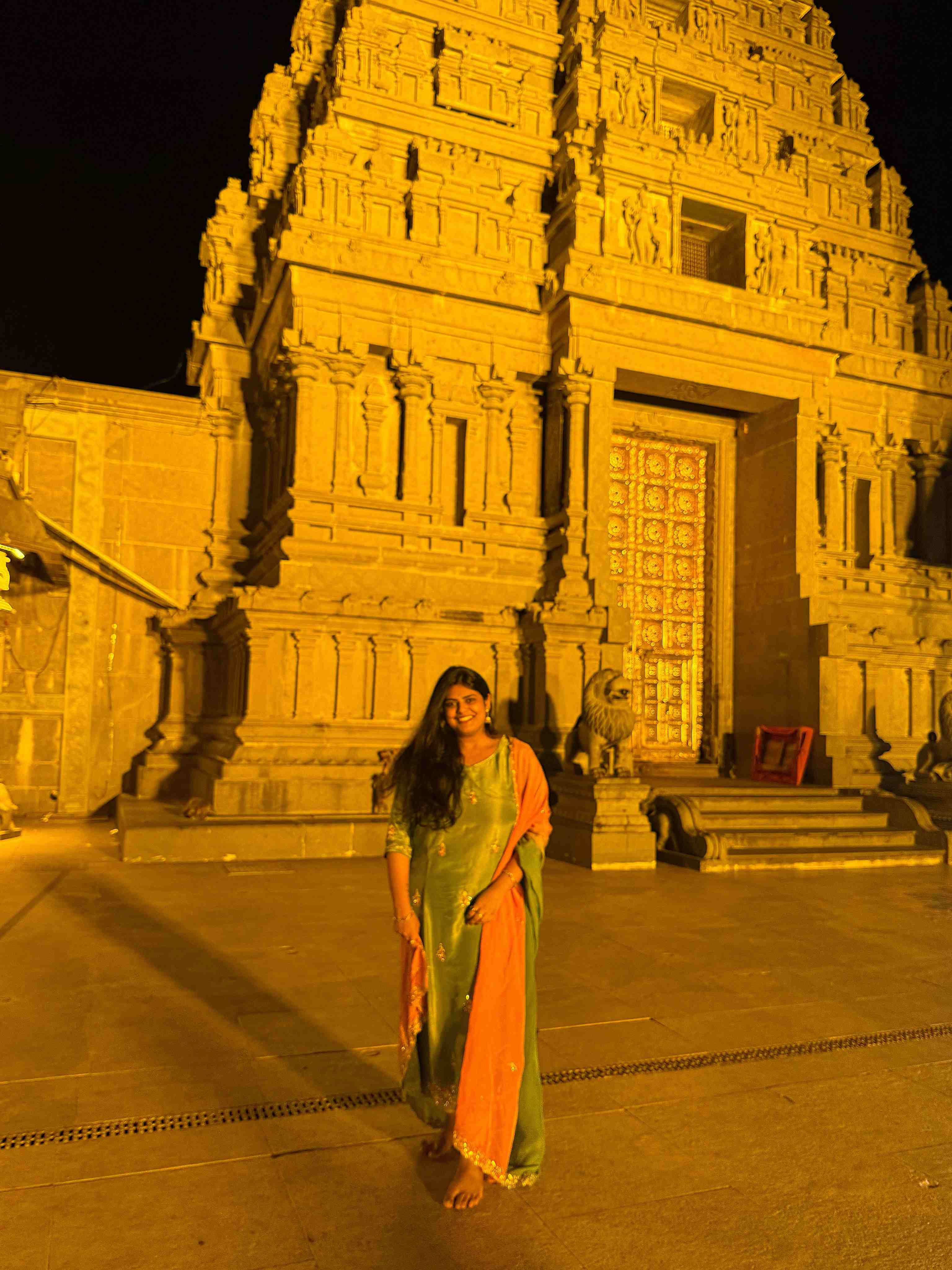 Pavithra Puri in Temple