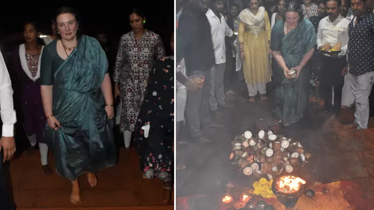 Anna Lezhneva : కాలి నడకన తిరుమల శ్రీవారి దర్శనానికి పవన్ కల్యాణ్ సతీమణి అన్నా లెజ్నోవా..
