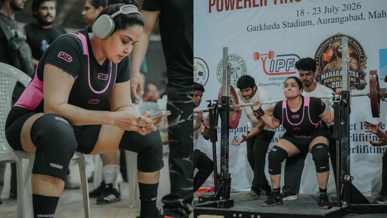 Pragathi Mahavadi : నేషనల్ ఛాంపియన్ షిప్ లో పాల్గొన్న నటి ప్రగతి.. వెయిట్ లిఫ్టింగ్ చేస్తూ ఫొటోలు..