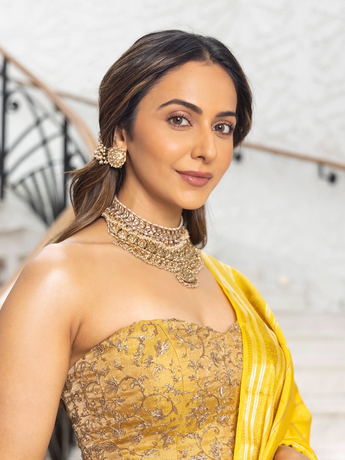 Rakul Preet Singh Stunning Looks in Saree for Ramayana Event