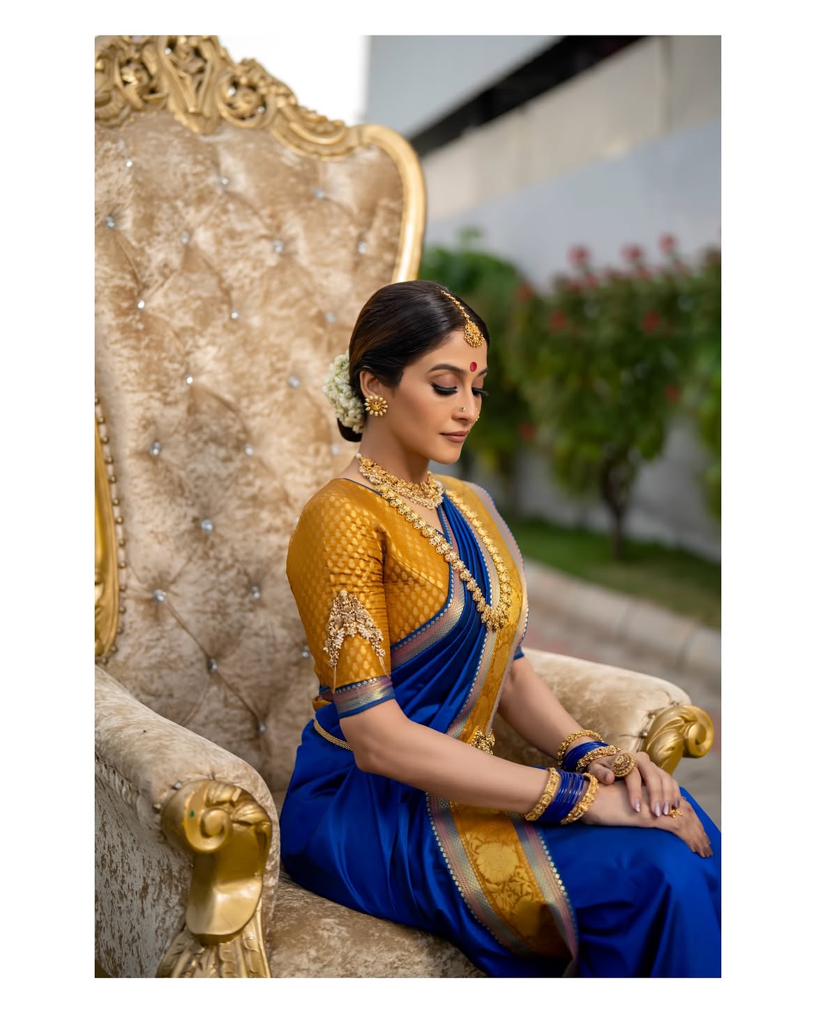 Regena Cassandrra Shares Photos in Arundhati Looks