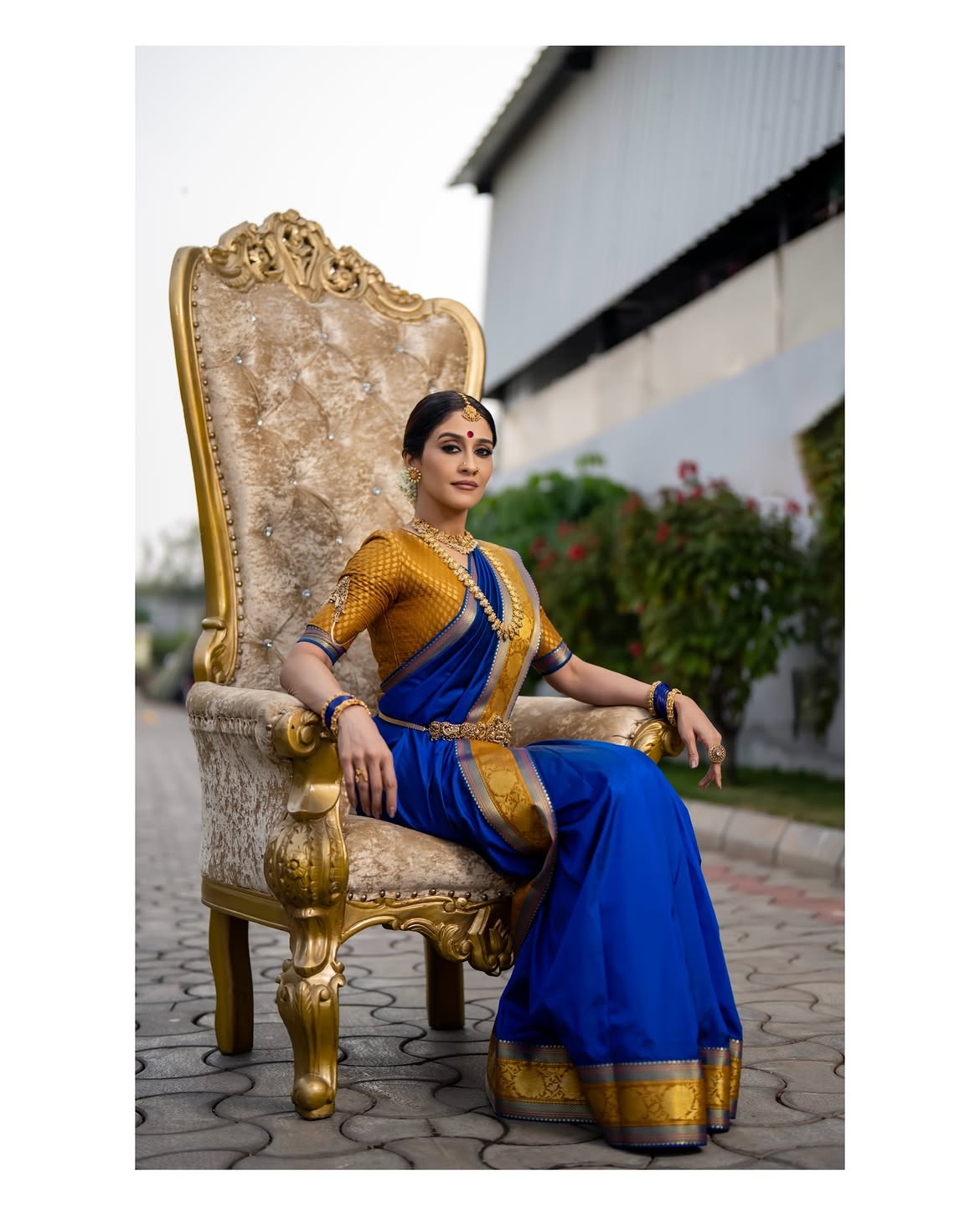 Regena Cassandrra Shares Photos in Arundhati Looks