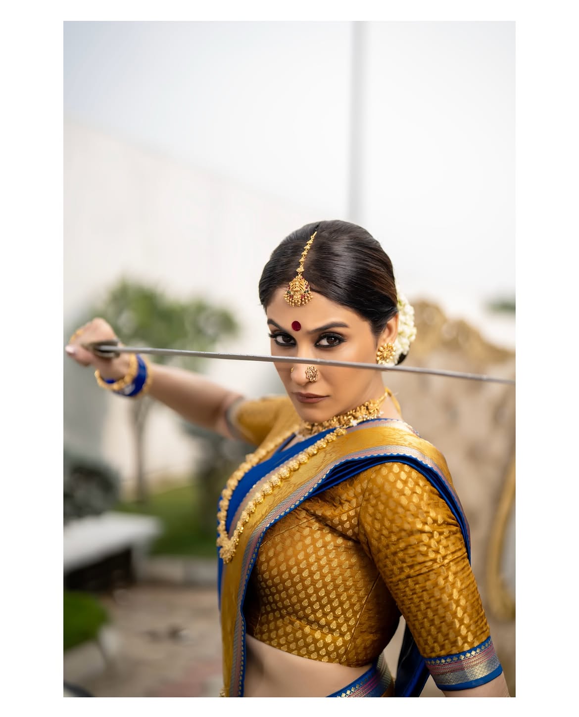 Regena Cassandrra Shares Photos in Arundhati Looks