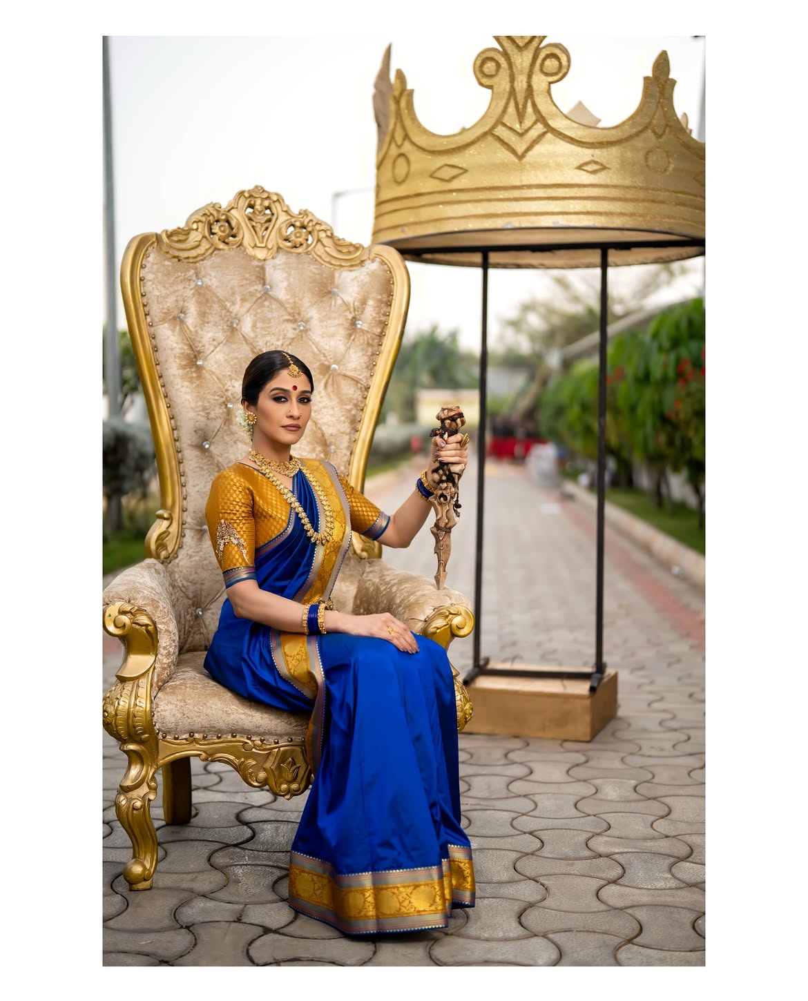 Regena Cassandrra Shares Photos in Arundhati Looks