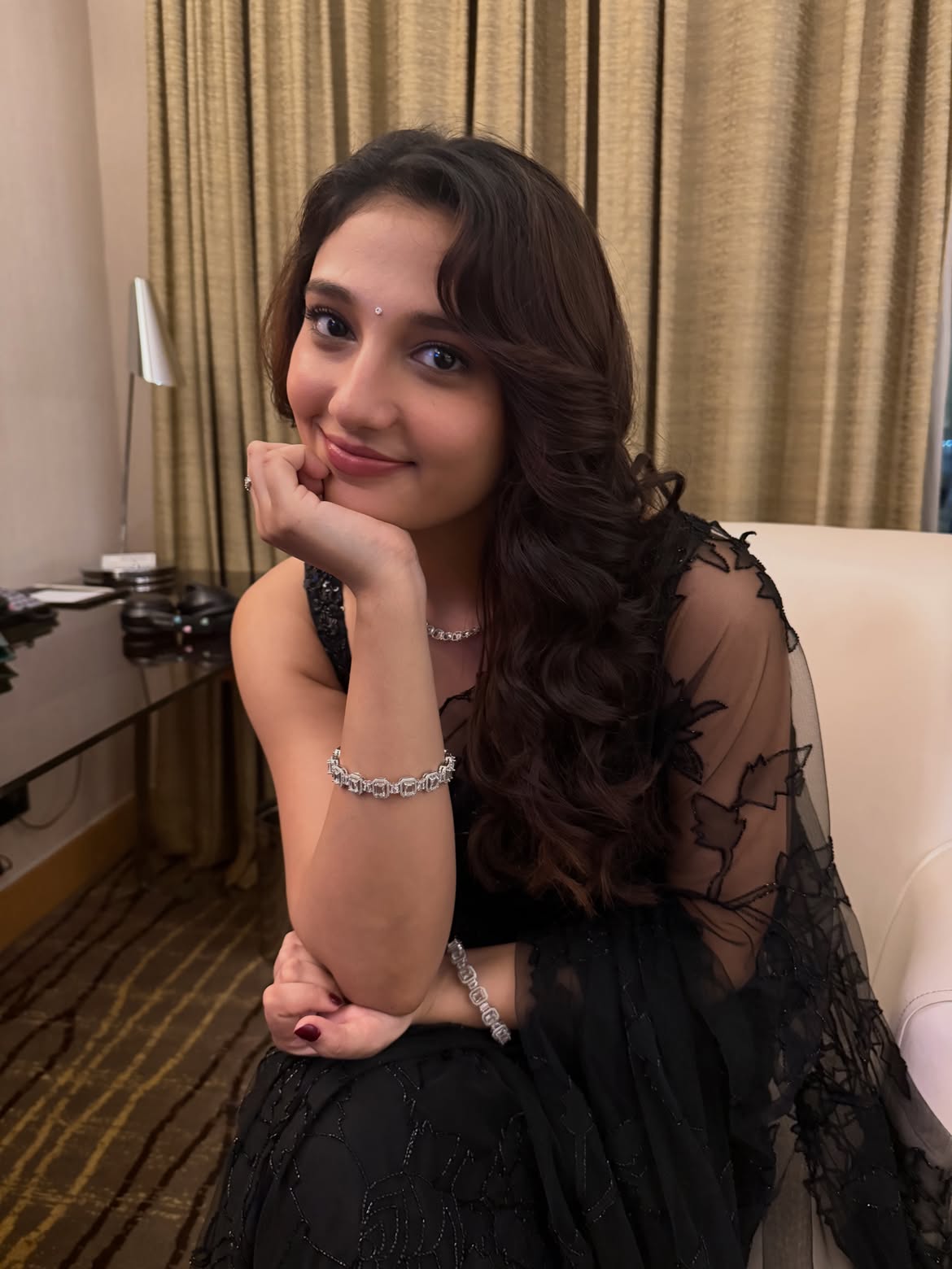Ritika Nayak Stunning Looks in Black Saree