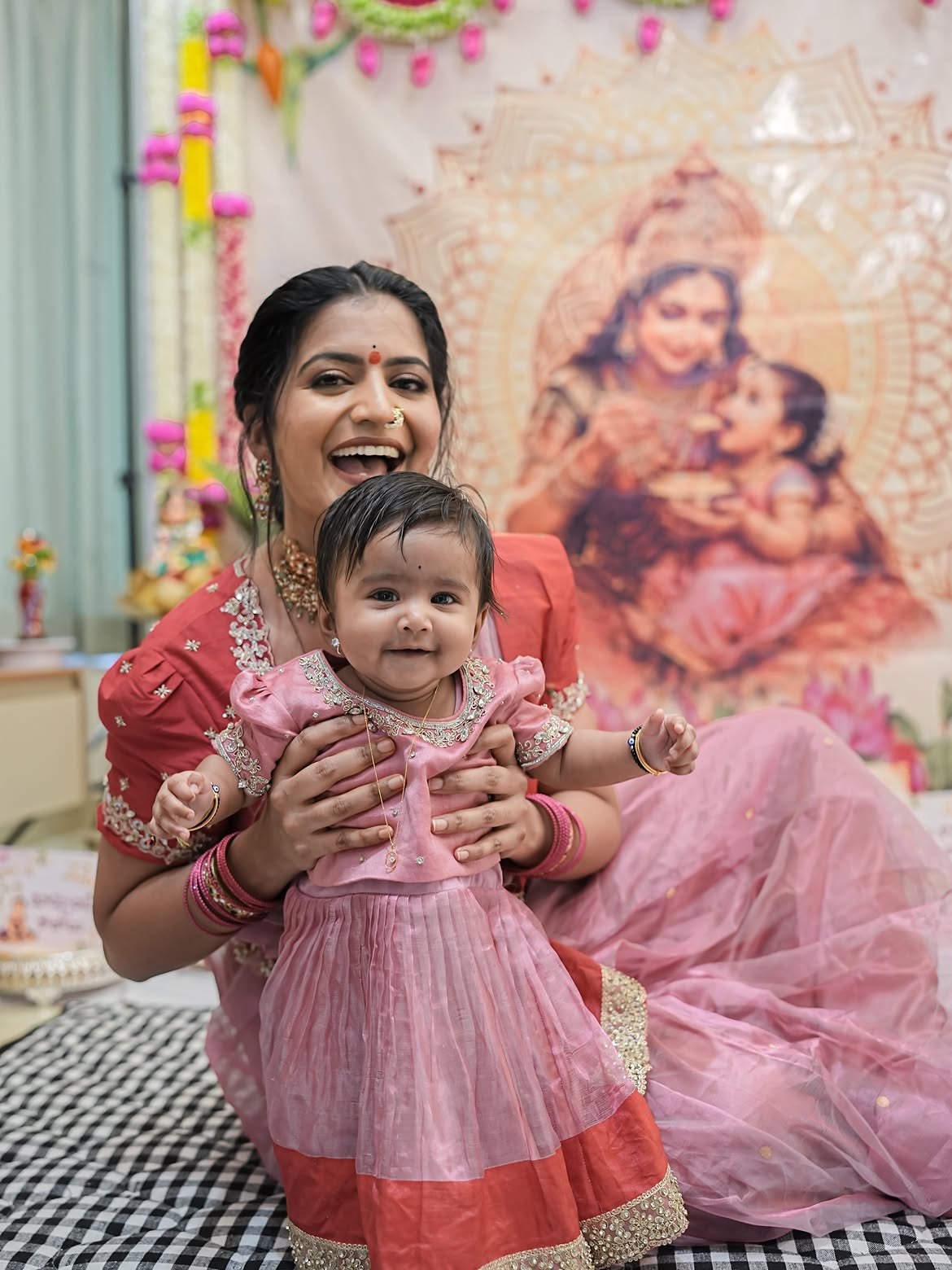 Shiva Jyothi Shares Daughter Annaprasana Photos