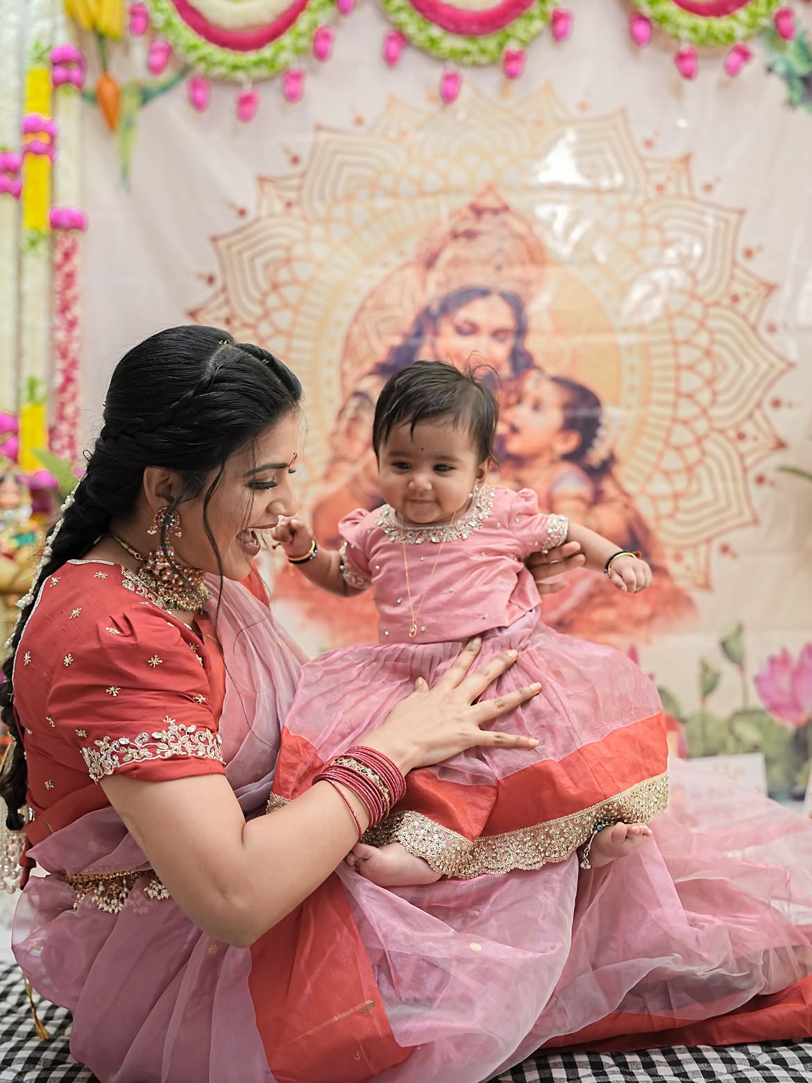 Shiva Jyothi Shares Daughter Annaprasana Photos