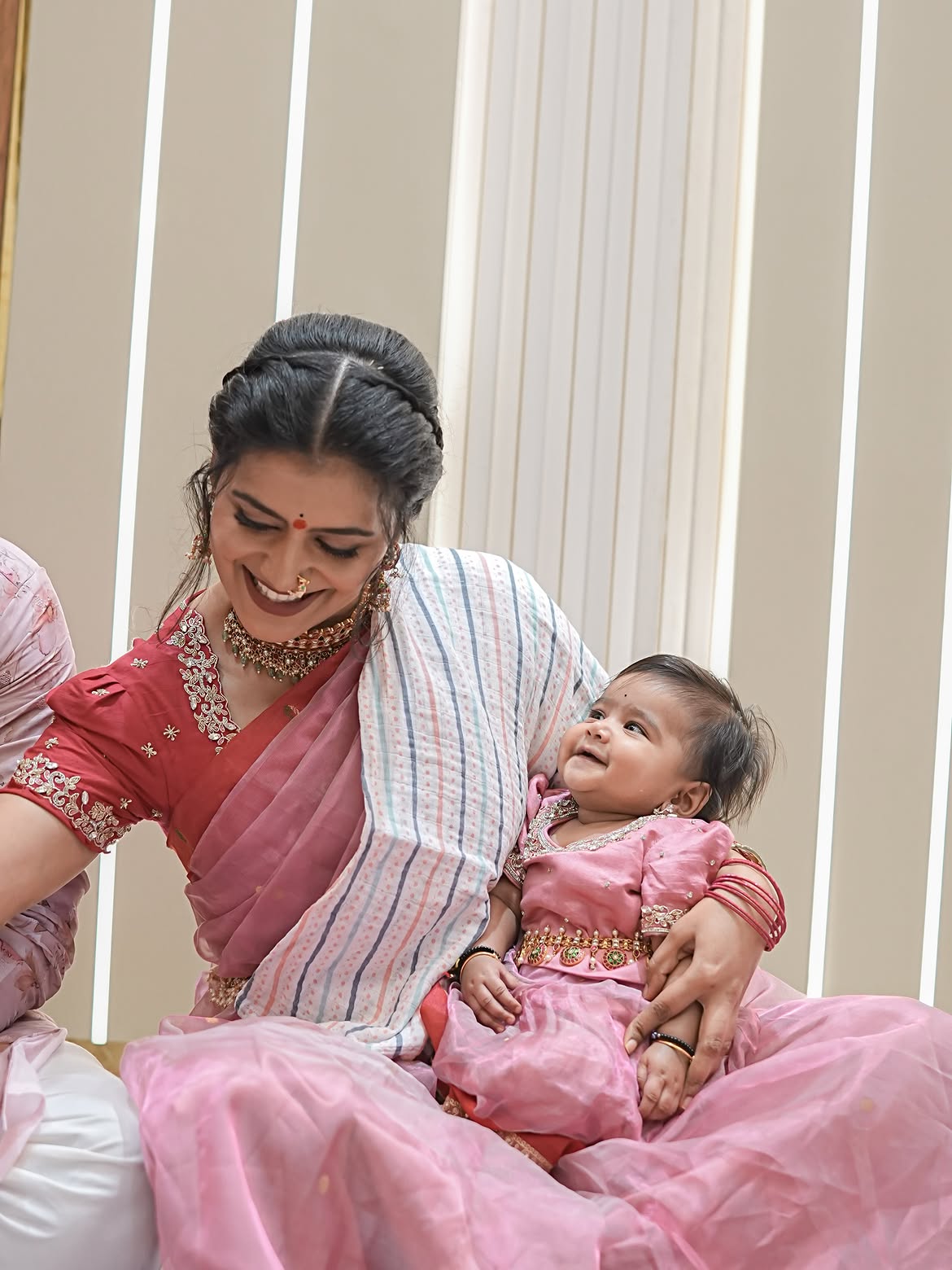 Shiva Jyothi Shares Daughter Annaprasana Photos
