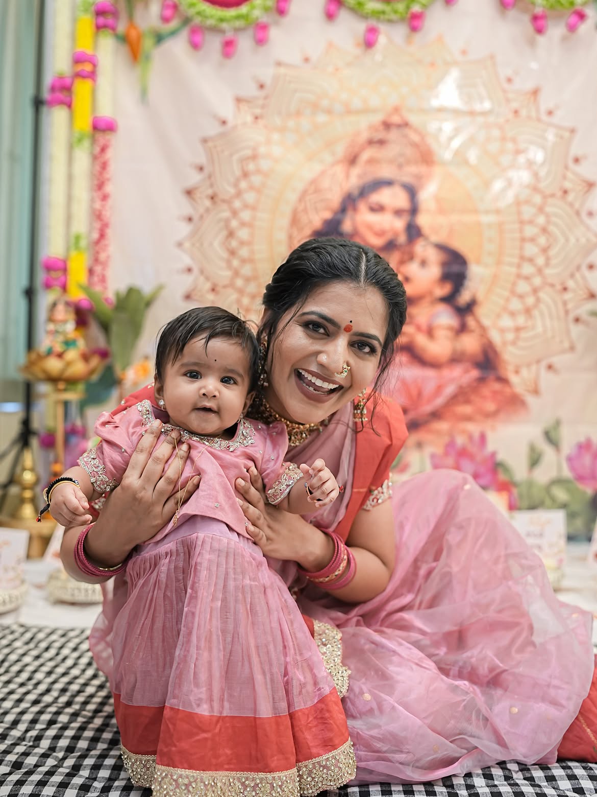 Shiva Jyothi Shares Daughter Annaprasana Photos