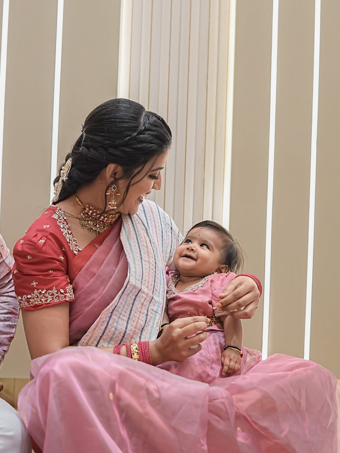 Shiva Jyothi Shares Daughter Annaprasana Photos