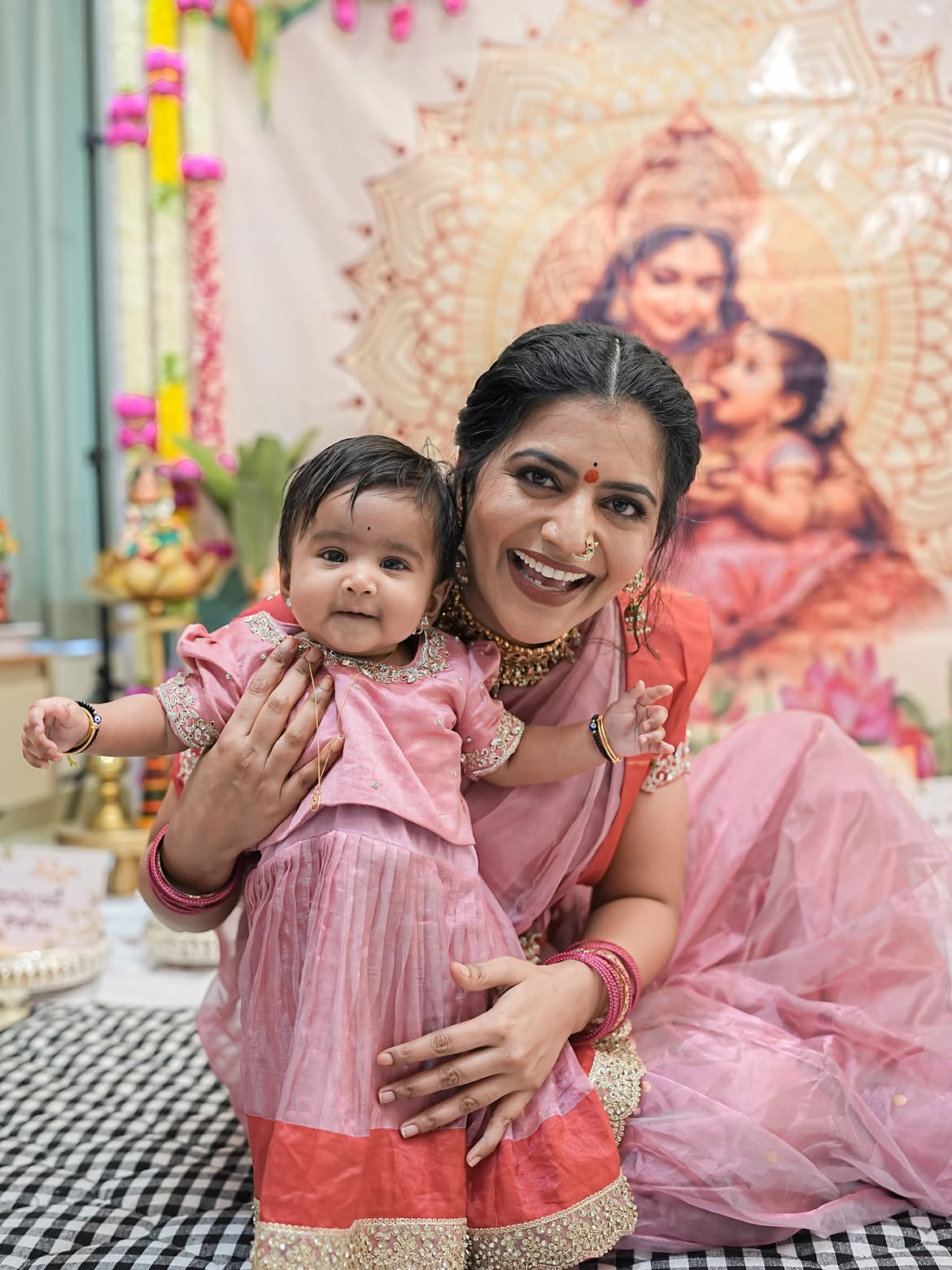 Shiva Jyothi Shares Daughter Annaprasana Photos