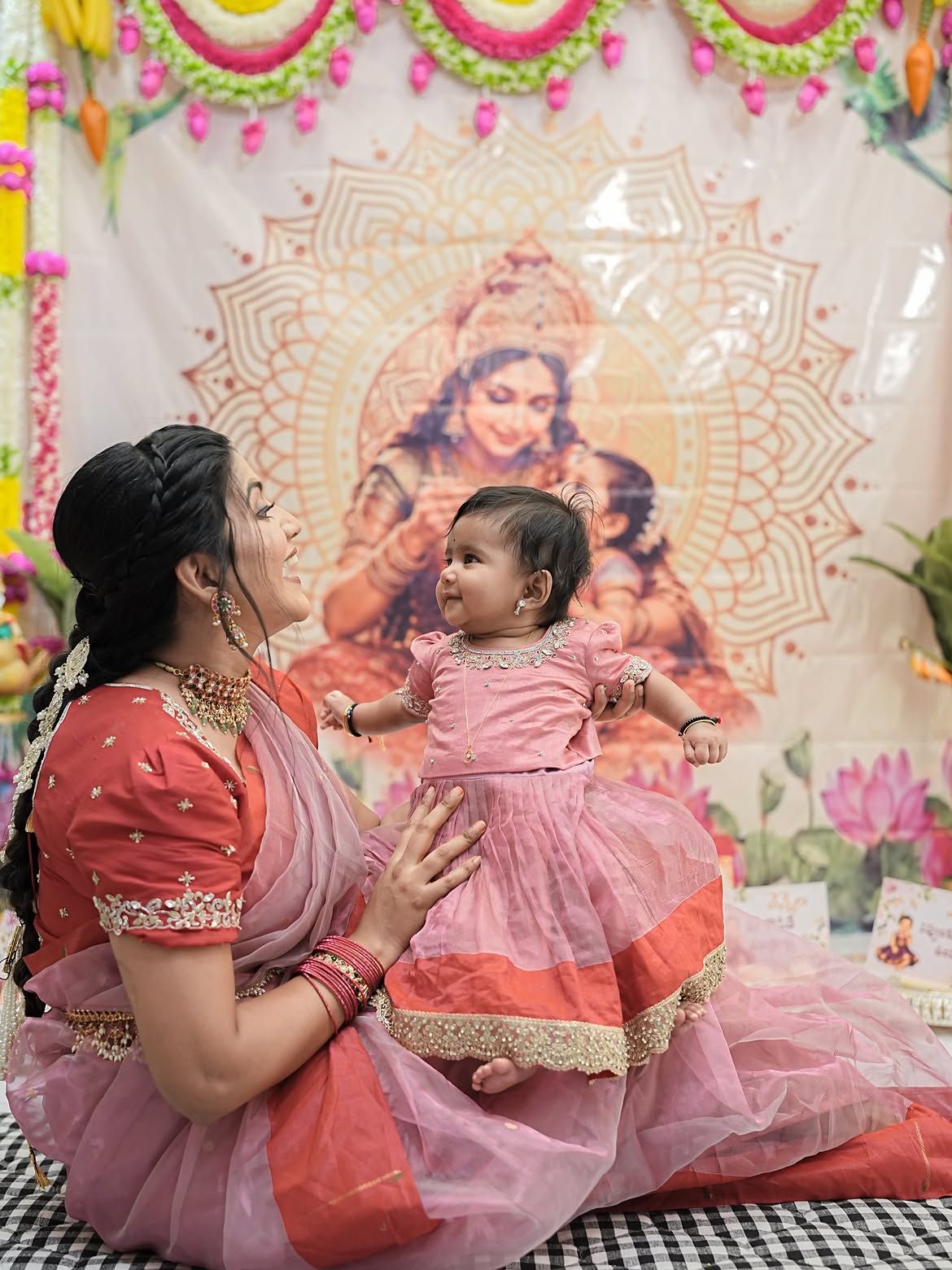 Shiva Jyothi Shares Daughter Annaprasana Photos