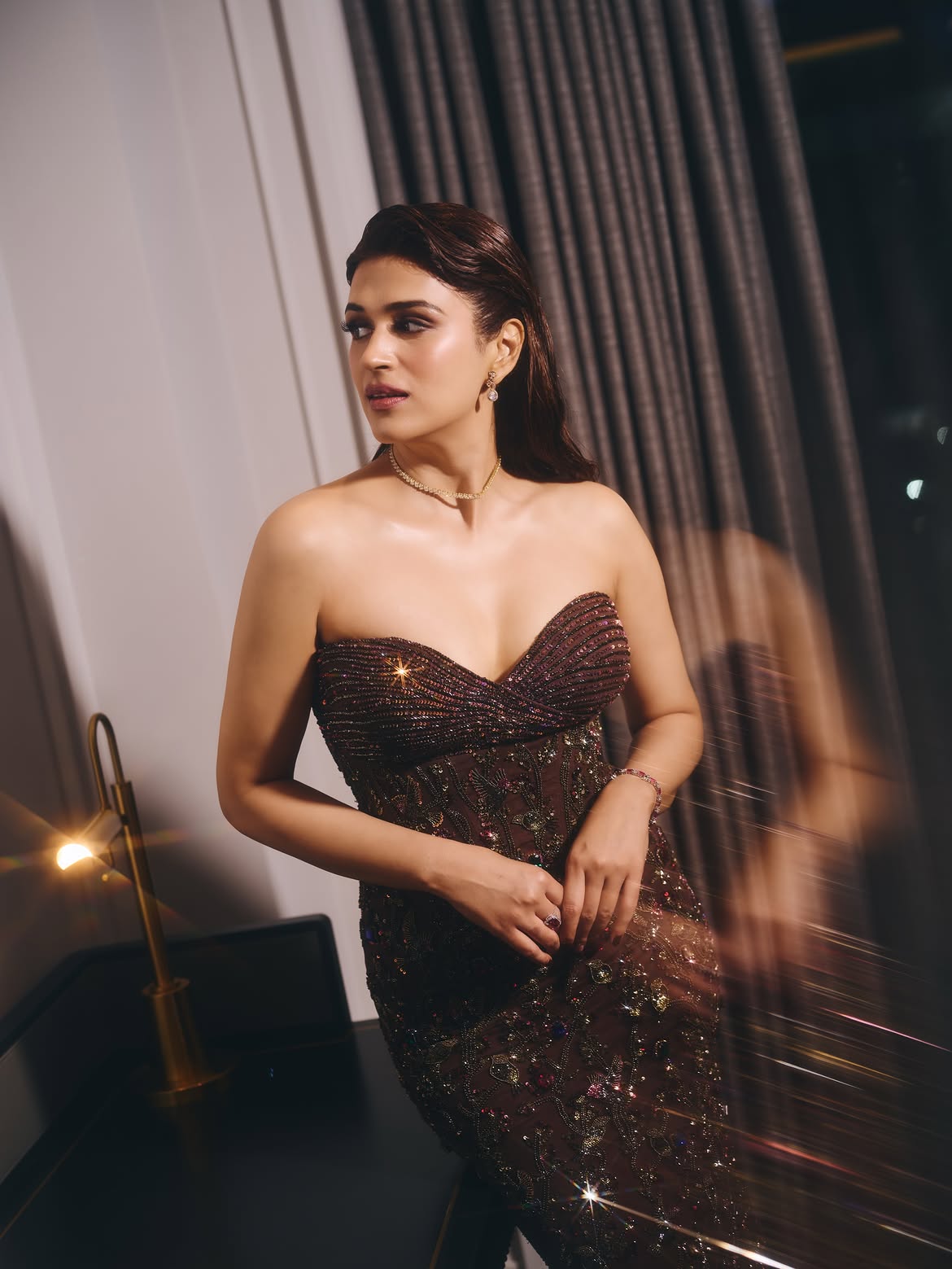 Shraddha Das Shines in Modern Gown