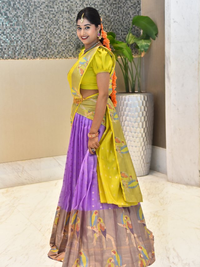 Shrasti Verma Stunning Looks in Half Saree
