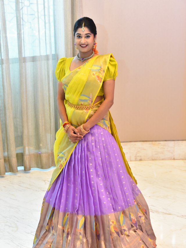 Shrasti Verma Stunning Looks in Half Saree