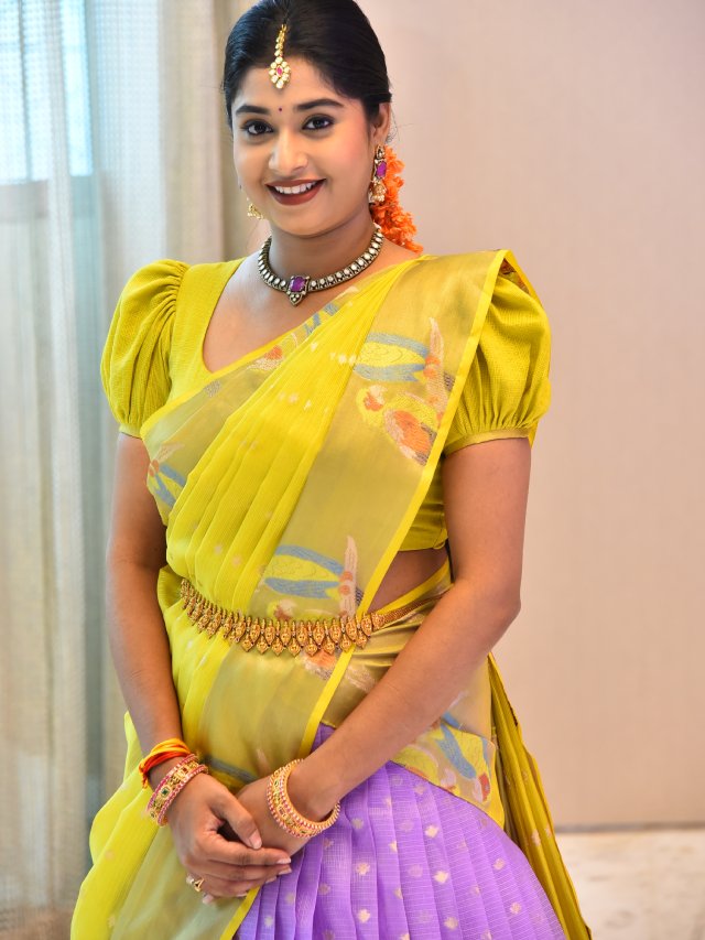 Shrasti Verma Stunning Looks in Half Saree