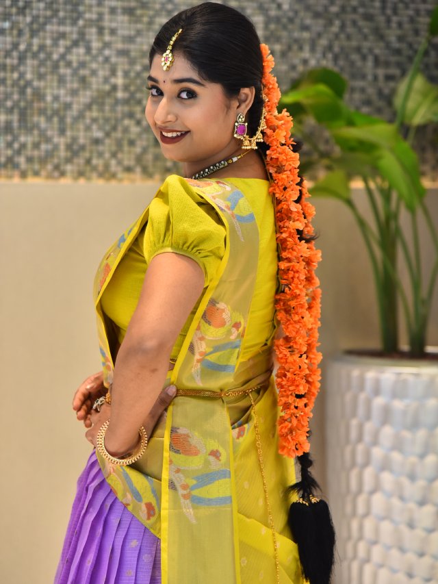 Shrasti Verma Stunning Looks in Half Saree