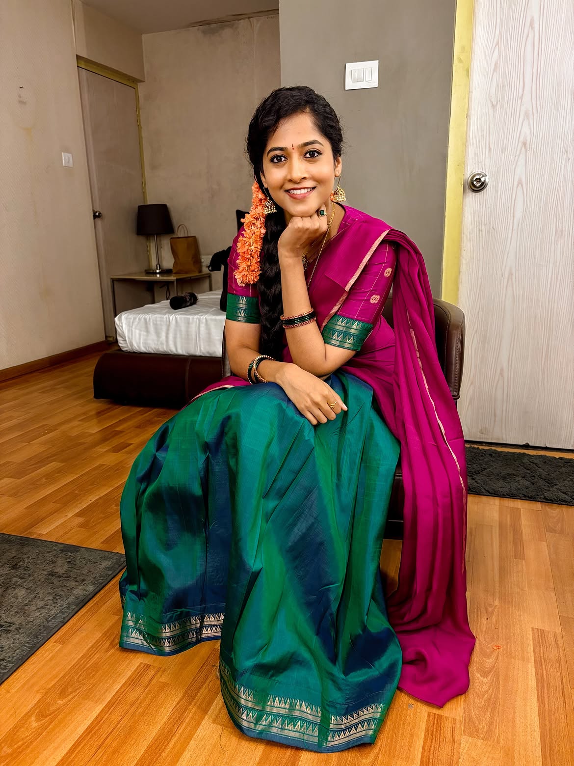 Shravani Reddy Who Acted Bhagyashri Borse Sister Character in Lenin Movie