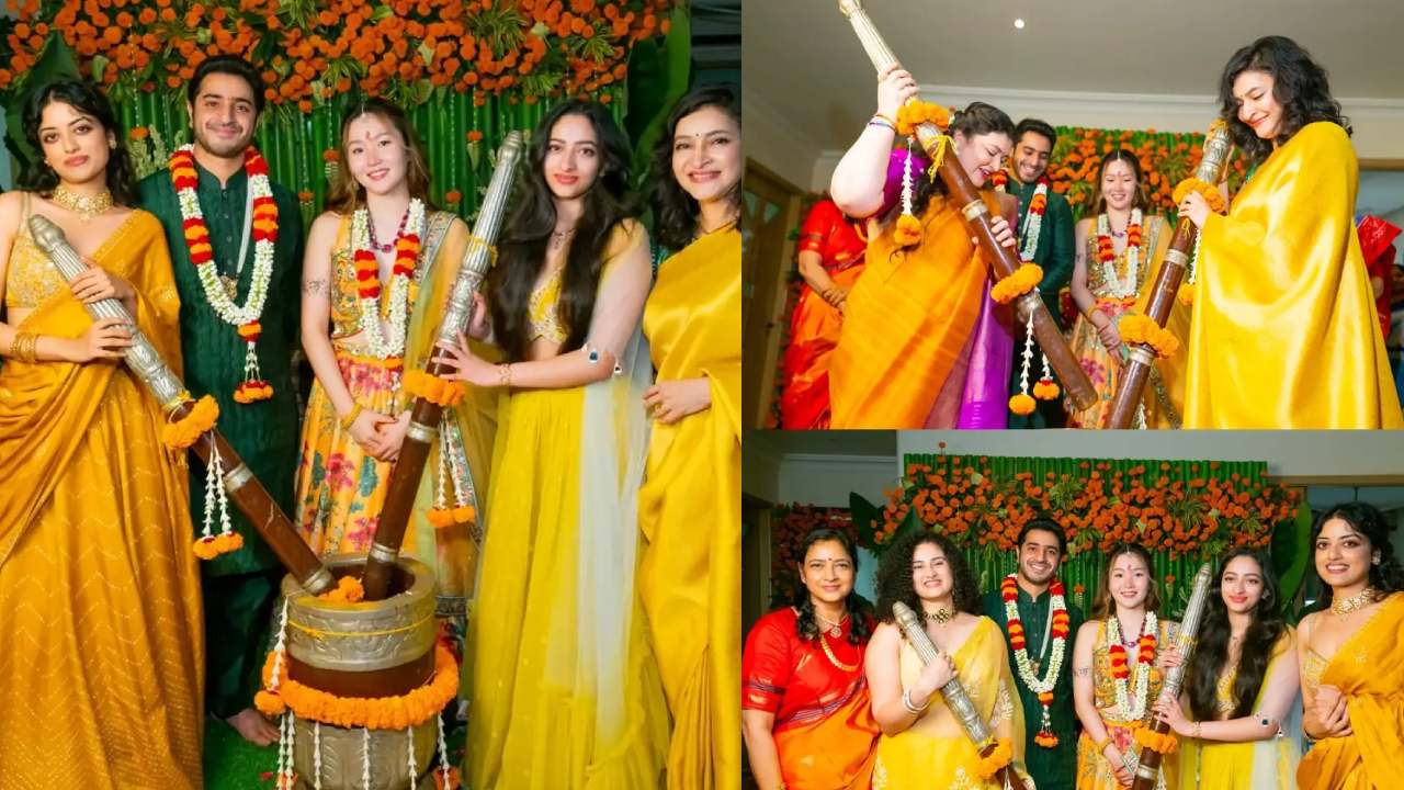 Siddharth Galla Pasupu Function : ఘట్టమనేని ఇంట్లో మొదలైన పెళ్లి సందడి.. పసుపు ఫంక్షన్ ఫొటోలు.. మహేష్ బాబు మిస్సింగ్..