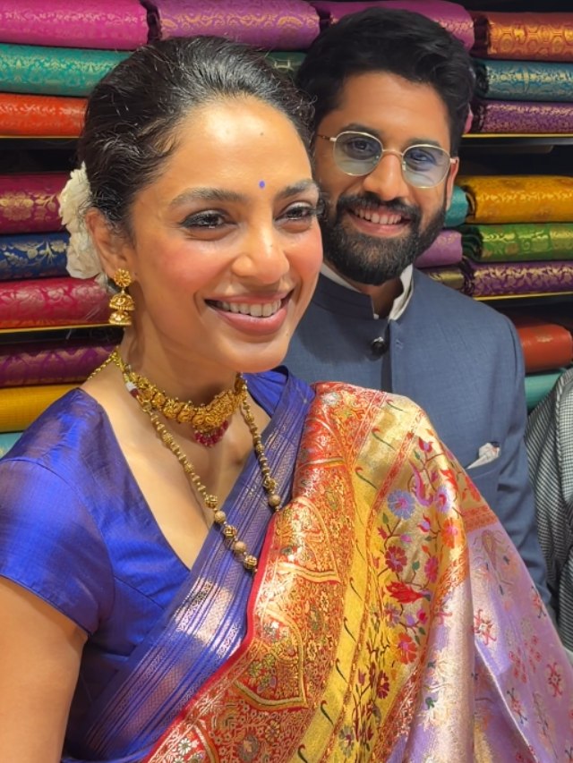 Naga Chaitanya Participated in Shop Opening with his Wife Sobhita Dhulipala