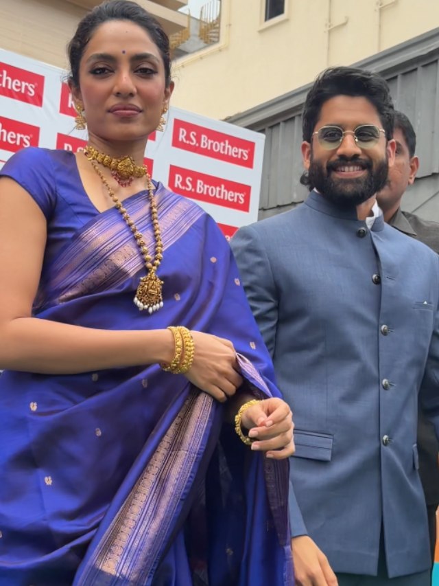 Naga Chaitanya Participated in Shop Opening with his Wife Sobhita Dhulipala