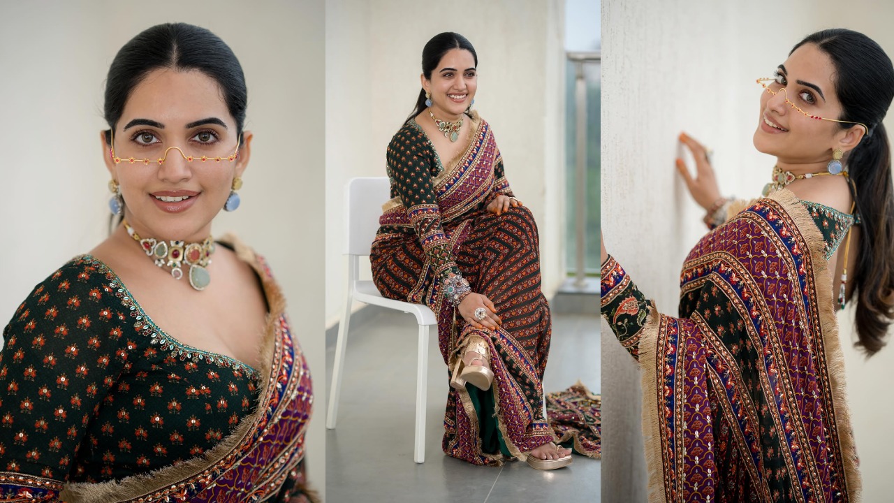 Sravanthi Chokarapu : చీరకట్టులో ముక్కుపై ప్రత్యేక ఆభరణంతో యాంకర్ స్రవంతి.. ఫొటోలు..