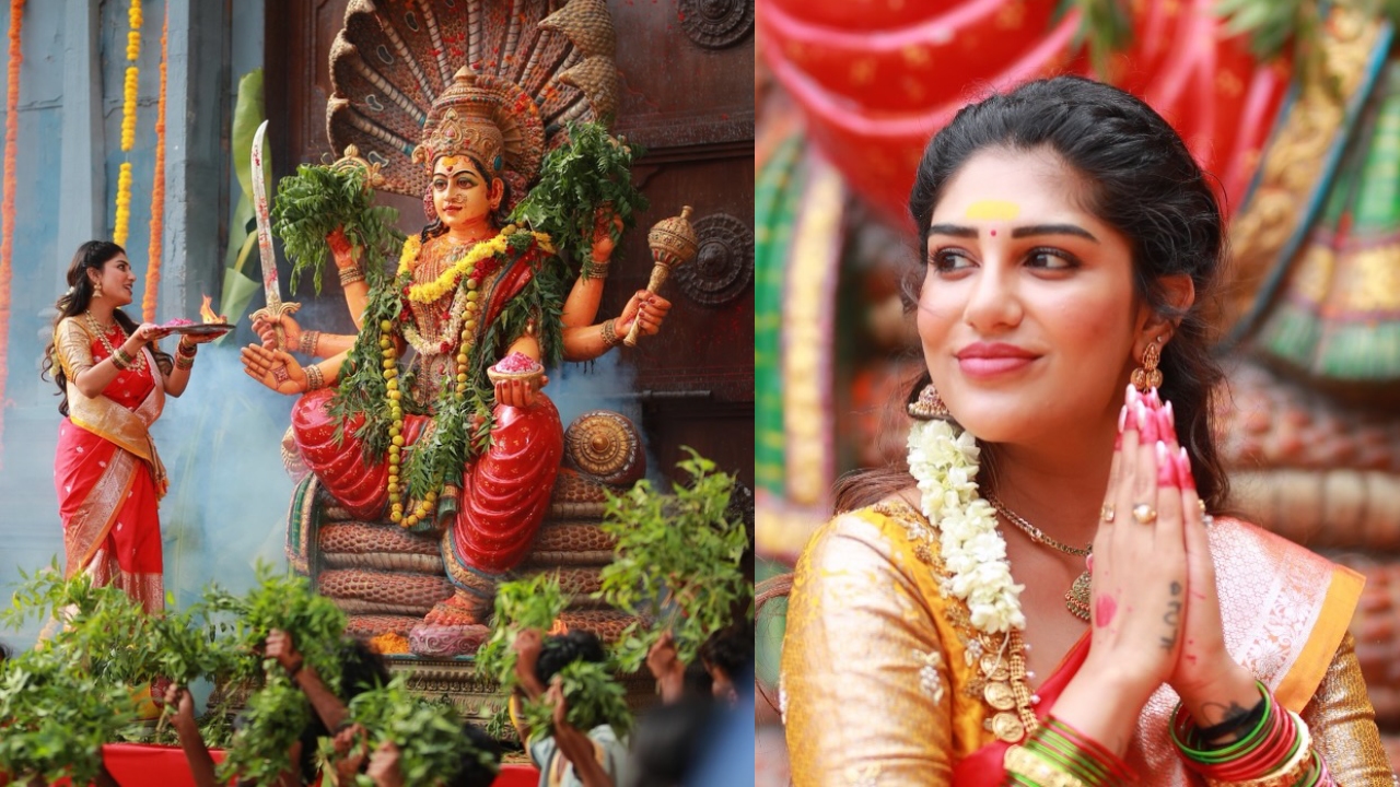 Supritha : బోనాలు సాంగ్ వ‌ర్కింగ్ స్టిల్స్ షేర్ చేసిన సుప్రీత‌