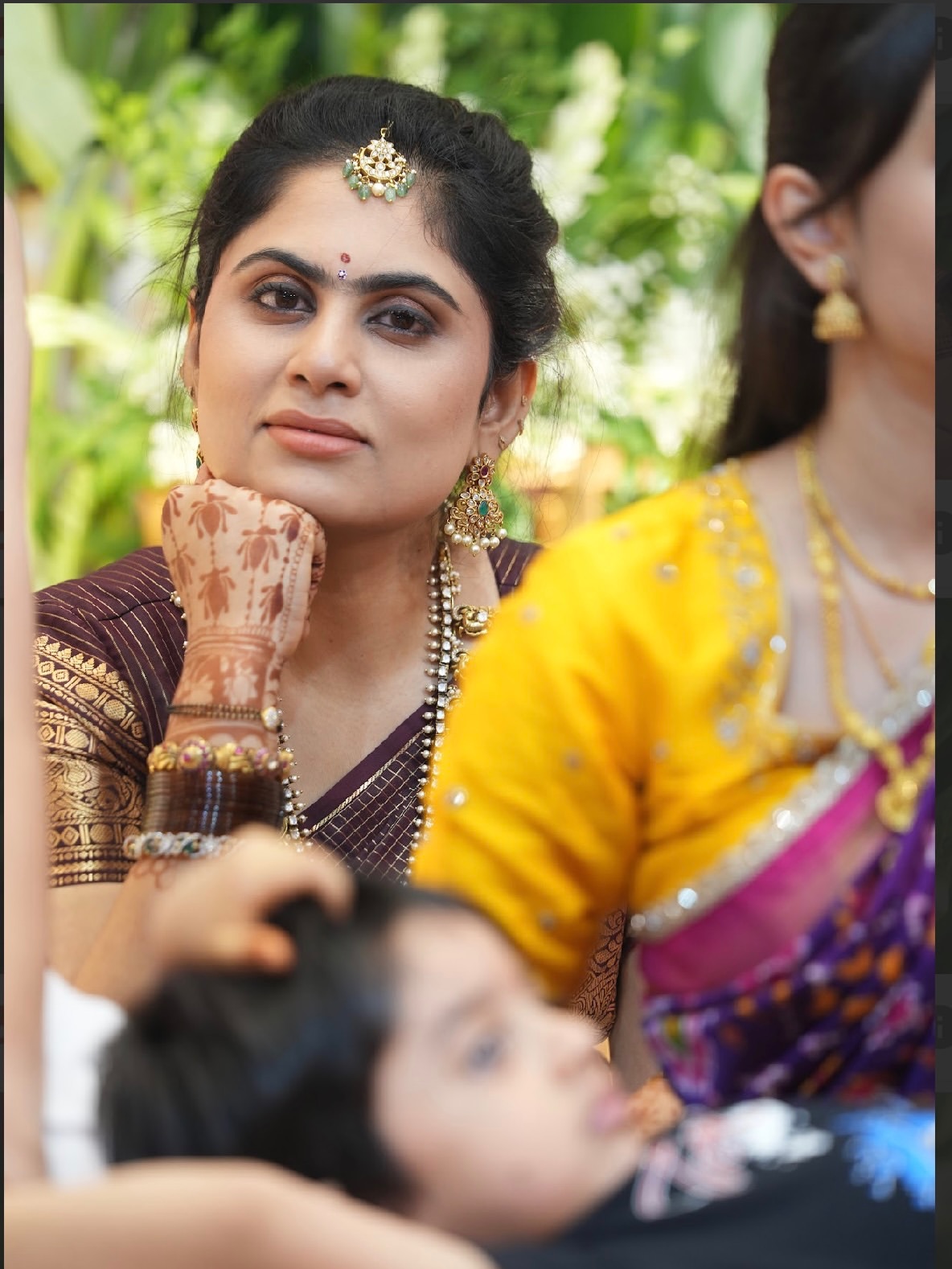 Dil Raju Wife Tejaswini Vygha Stunning Looks in Saree