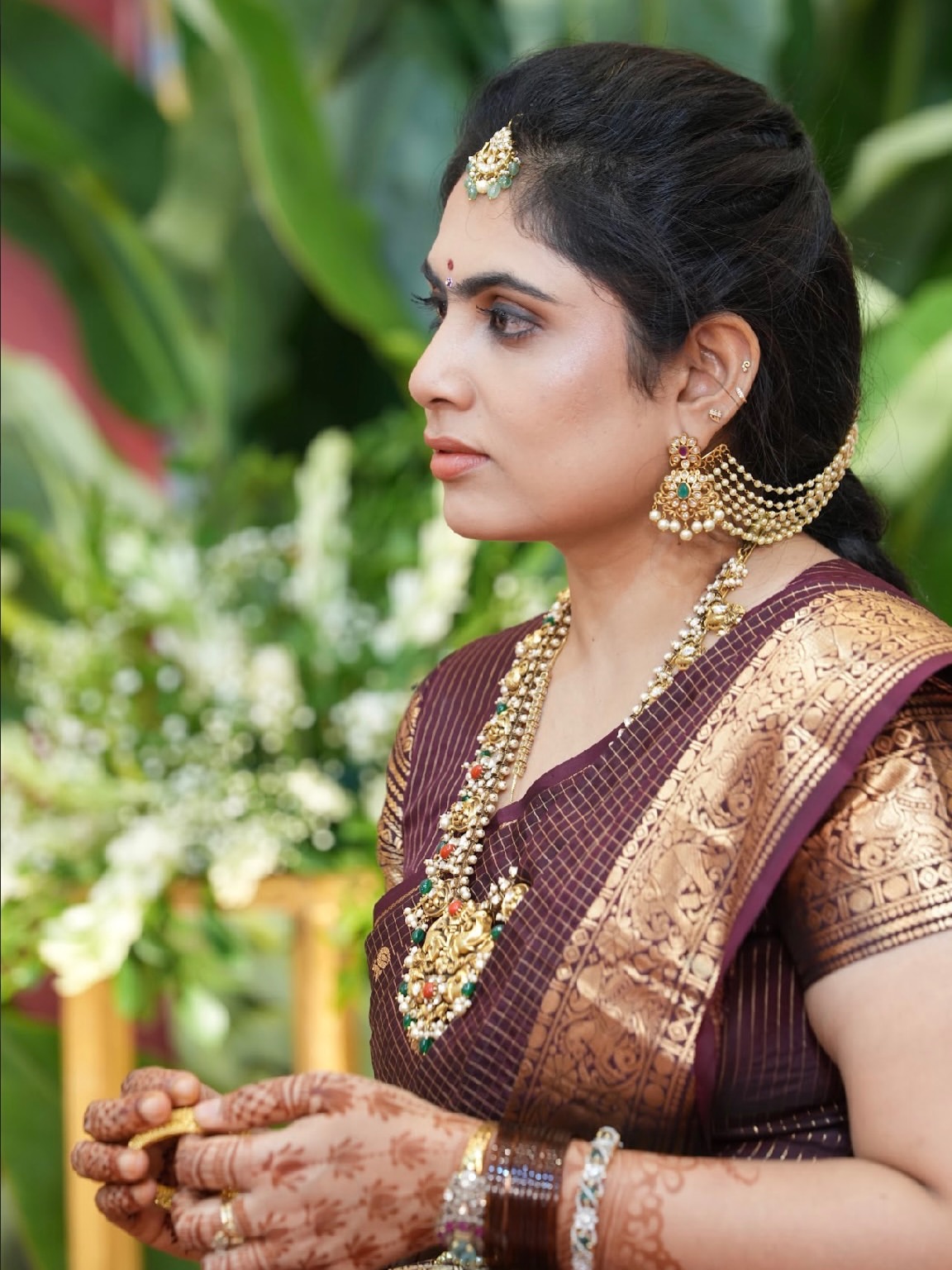 Dil Raju Wife Tejaswini Vygha Stunning Looks in Saree