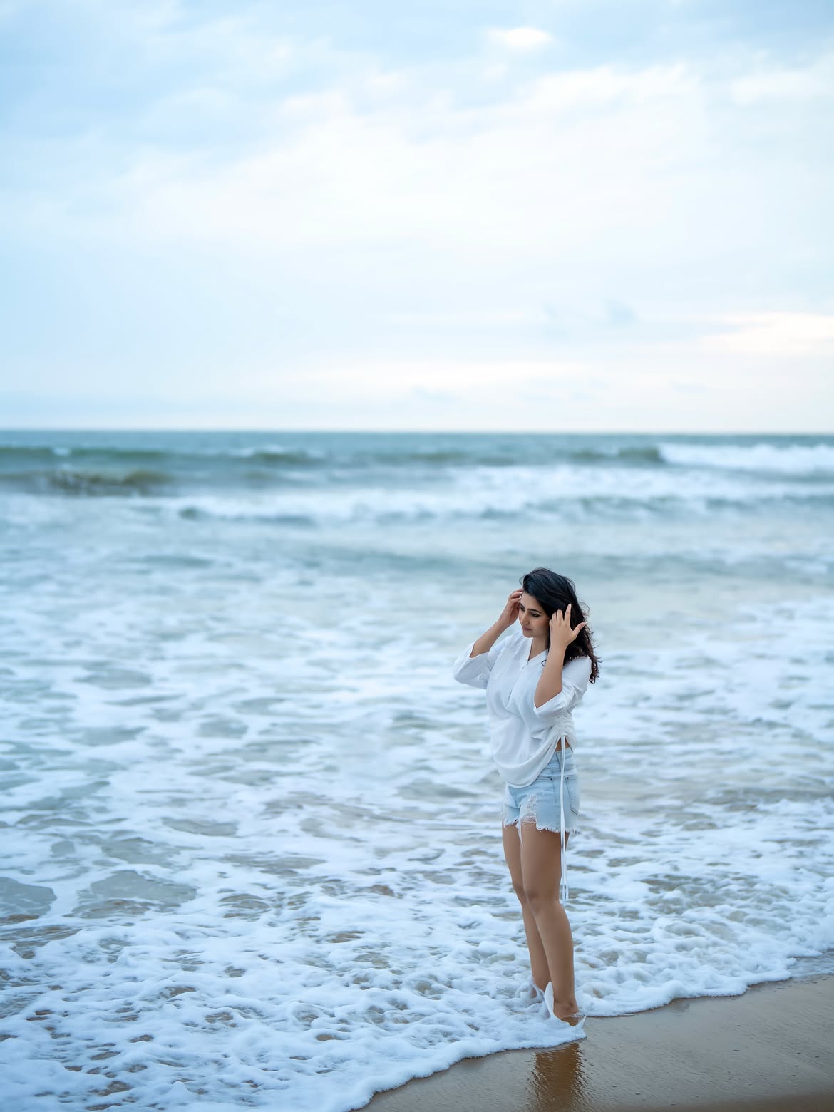 Varshini Sounderajan Enjoying in Beach