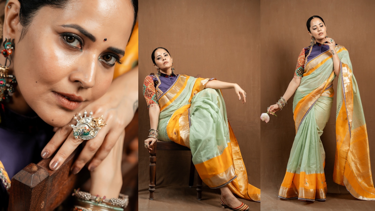 Anasuya Bharadwaj : ఆరు గ‌జాల చీర‌.. శ‌తాబ్దాల ఆత్మ‌విశ్వాసం.. చీర‌క‌ట్టులో అన‌సూయ లేటెస్టు ఫోటోలు వైర‌ల్‌