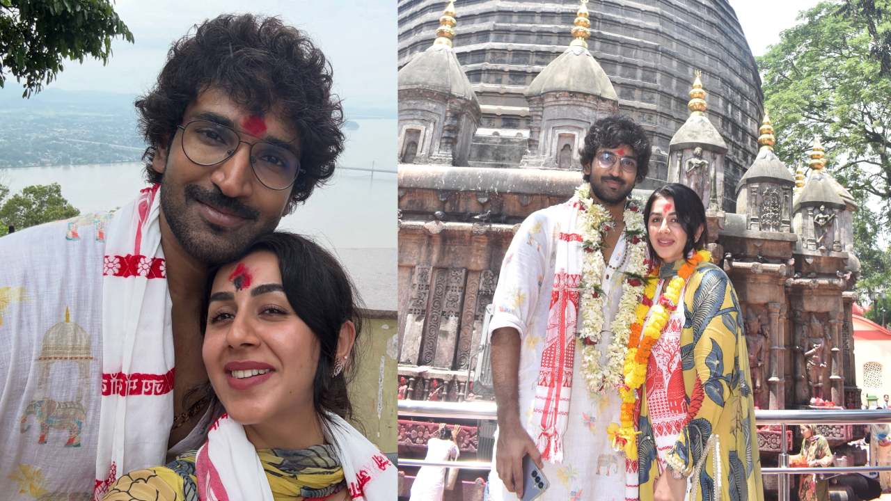 Aadhi pinishetty : అస్సాం కామాఖ్య ఆలయాన్ని దర్శించిన ఆది పినిశెట్టి – నిక్కీ గల్రాని.. ఫొటోలు..