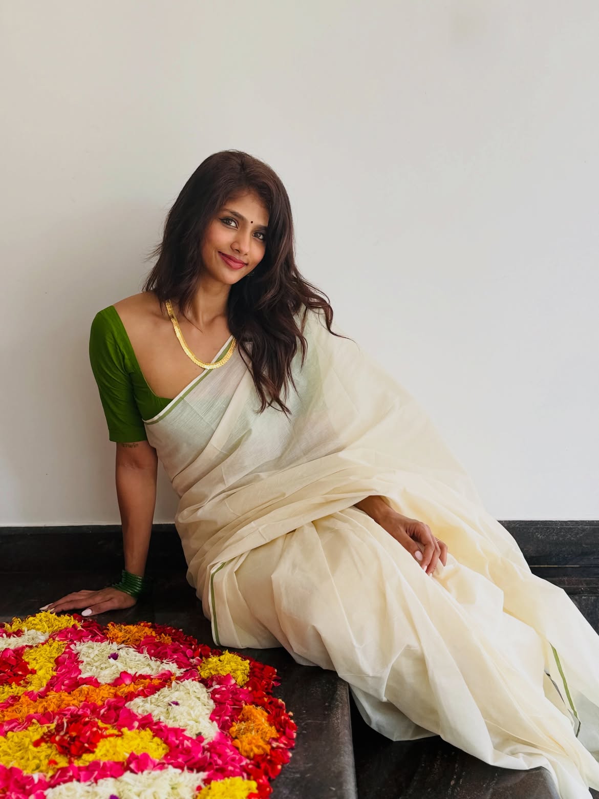 RGV Actress Aaradhya Onam Special Photos