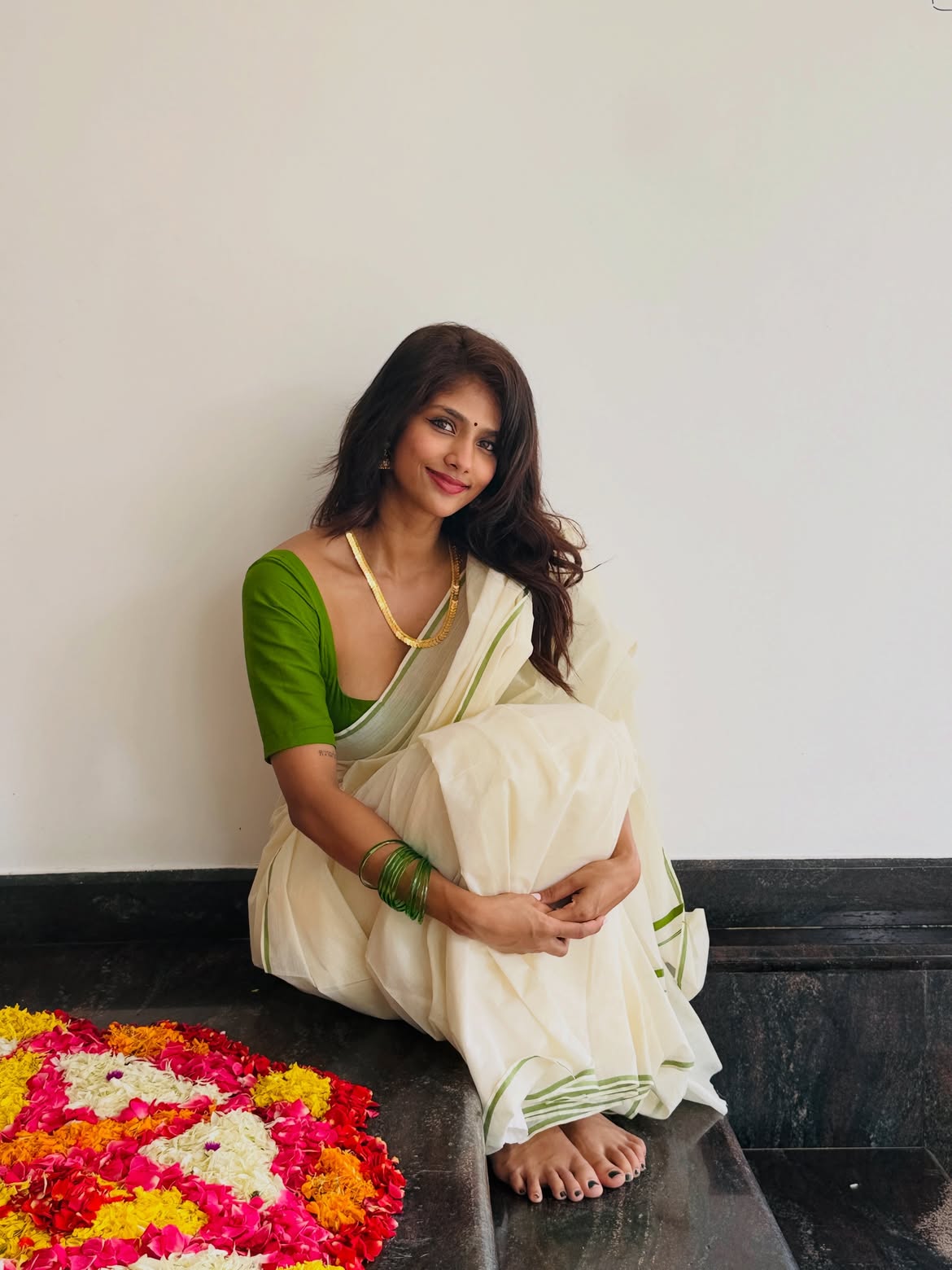 RGV Actress Aaradhya Onam Special Photos