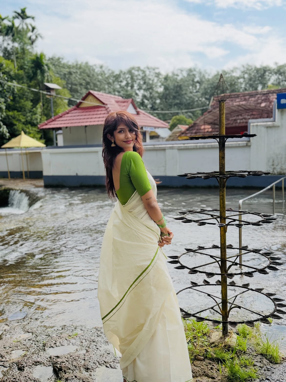 RGV Actress Aaradhya Onam Special Photos