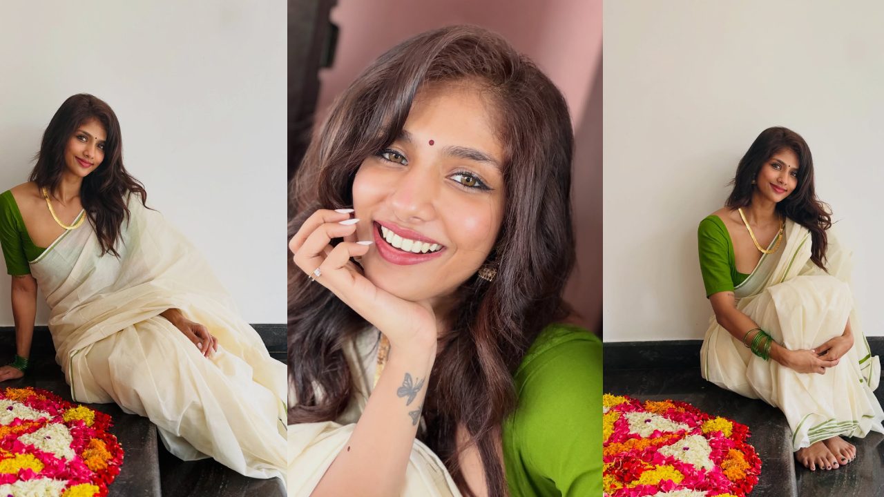 Aaradhya : ఆర్జీవీ భామ.. ఆరాధ్య ఓనం సెలబ్రేషన్స్.. చీరలో క్యూట్ గా..