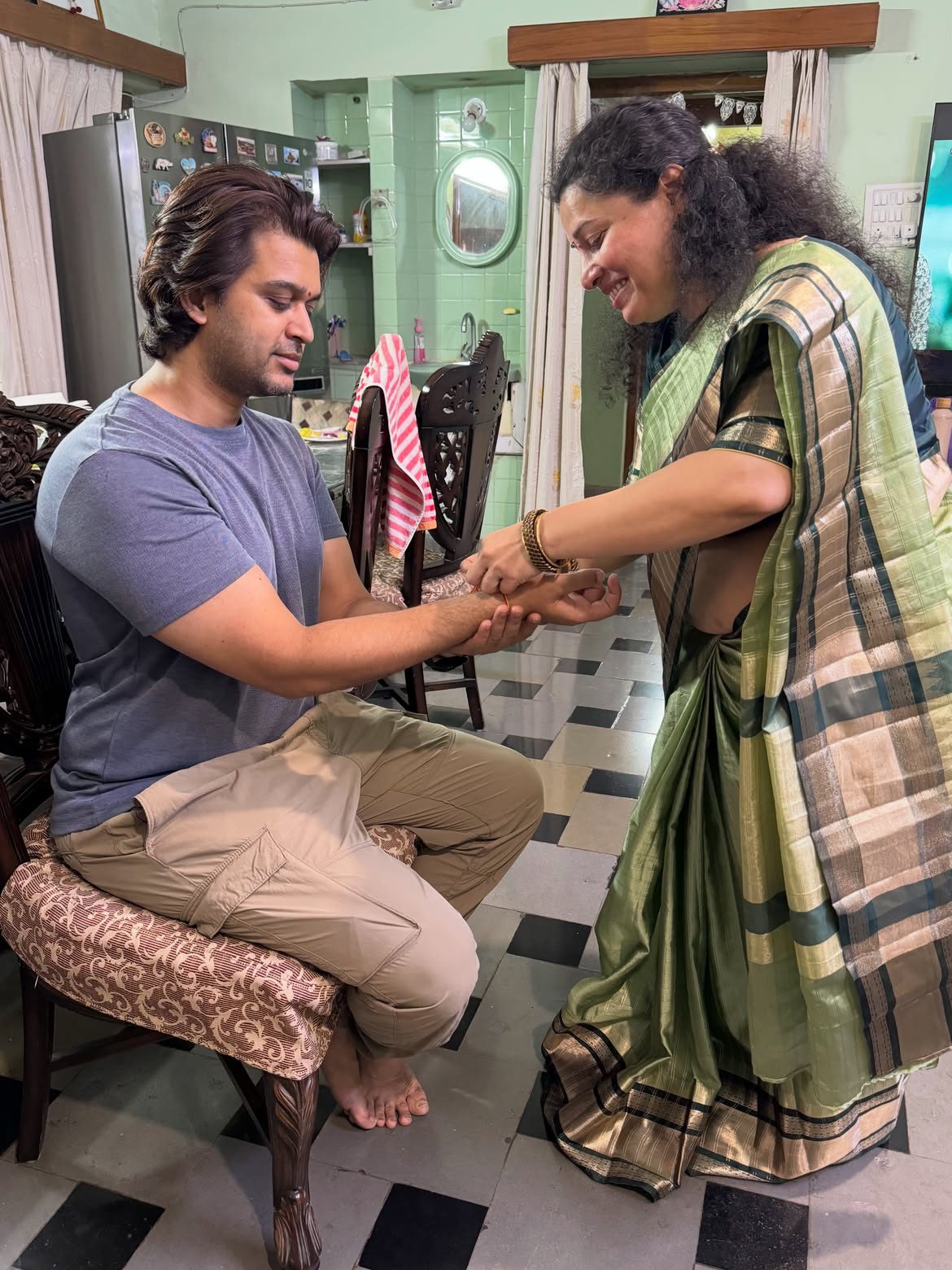 Abijeet Rakhi Celebrations with His Sisters