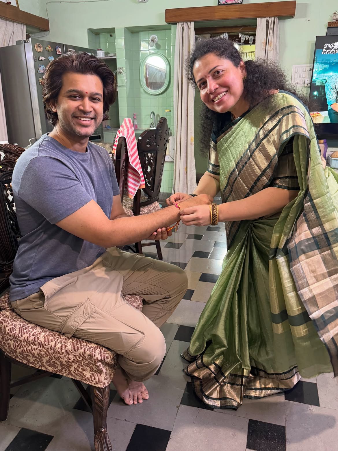 Abijeet Rakhi Celebrations with His Sisters
